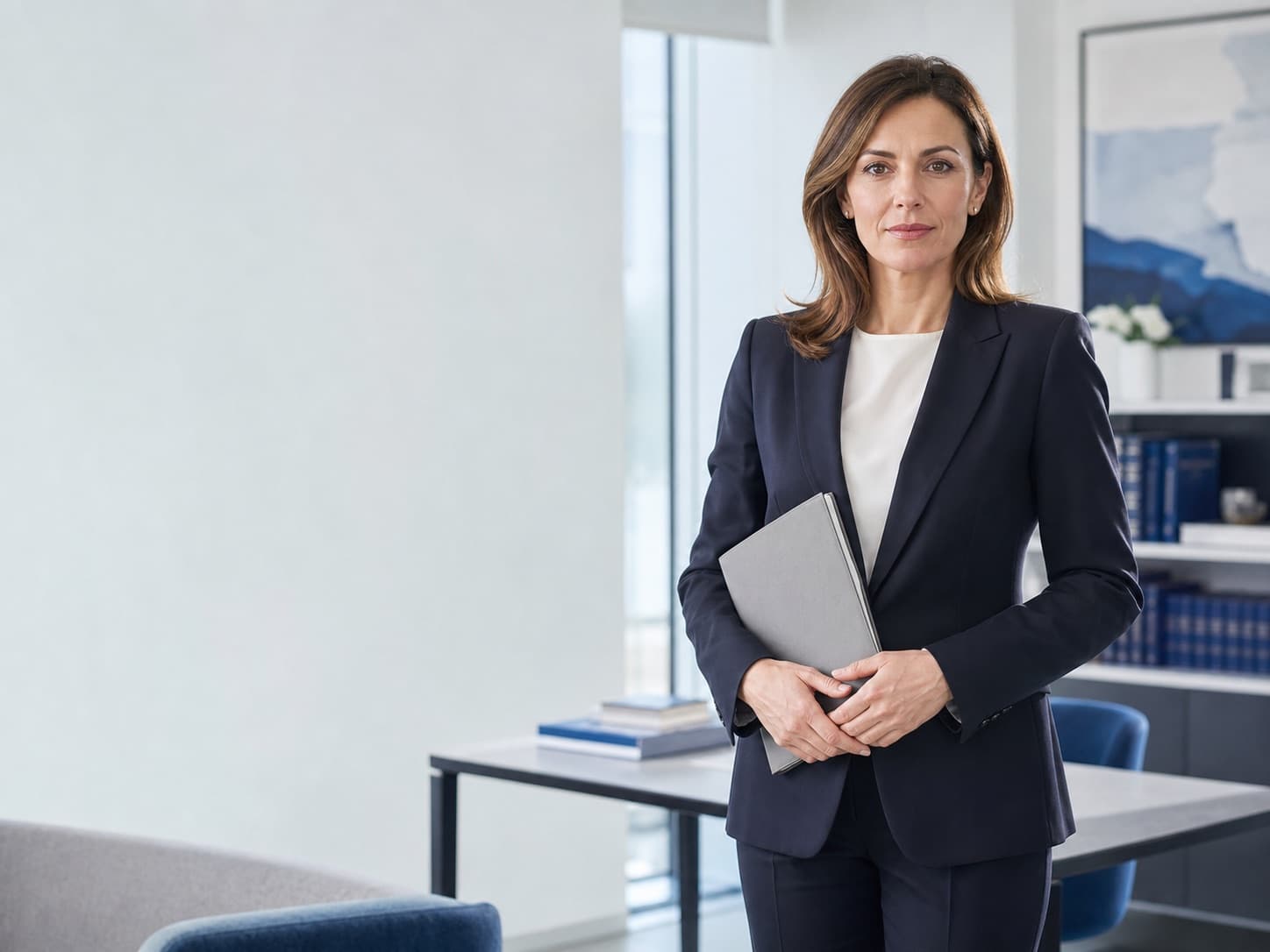 Fictional lawyer reviewing a statutory source, legal status date, and consultation documents