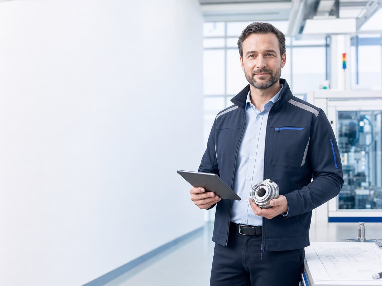 Fictional process engineer reviewing machine configuration and acceptance criteria