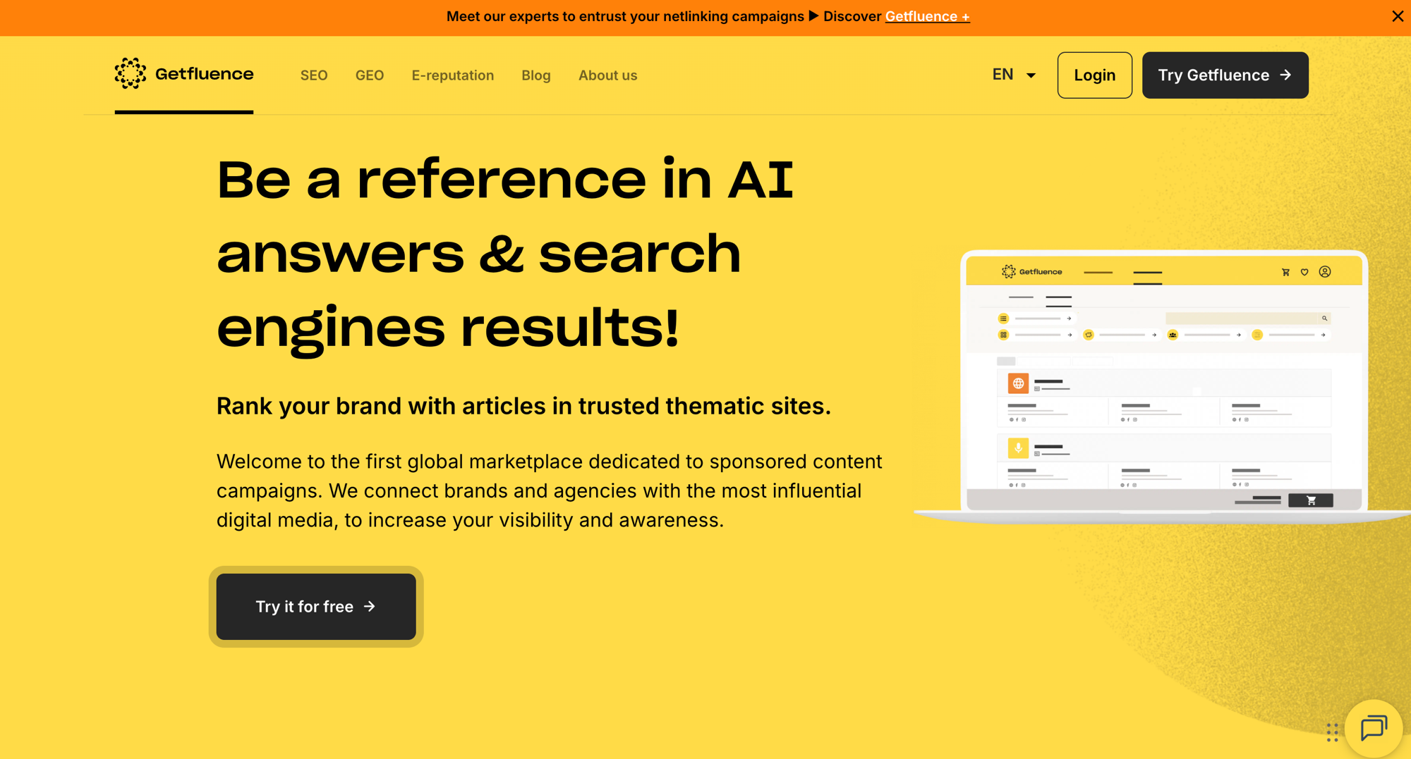 Getfluence - europejski marketplace publikacji w mediach premium